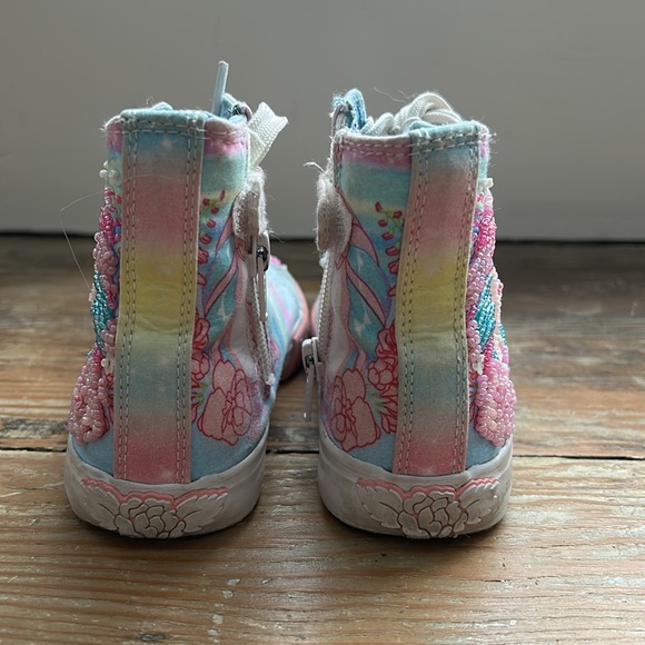 Lelli Kelly high tops with beaded unicorns - Picture 3 of 5